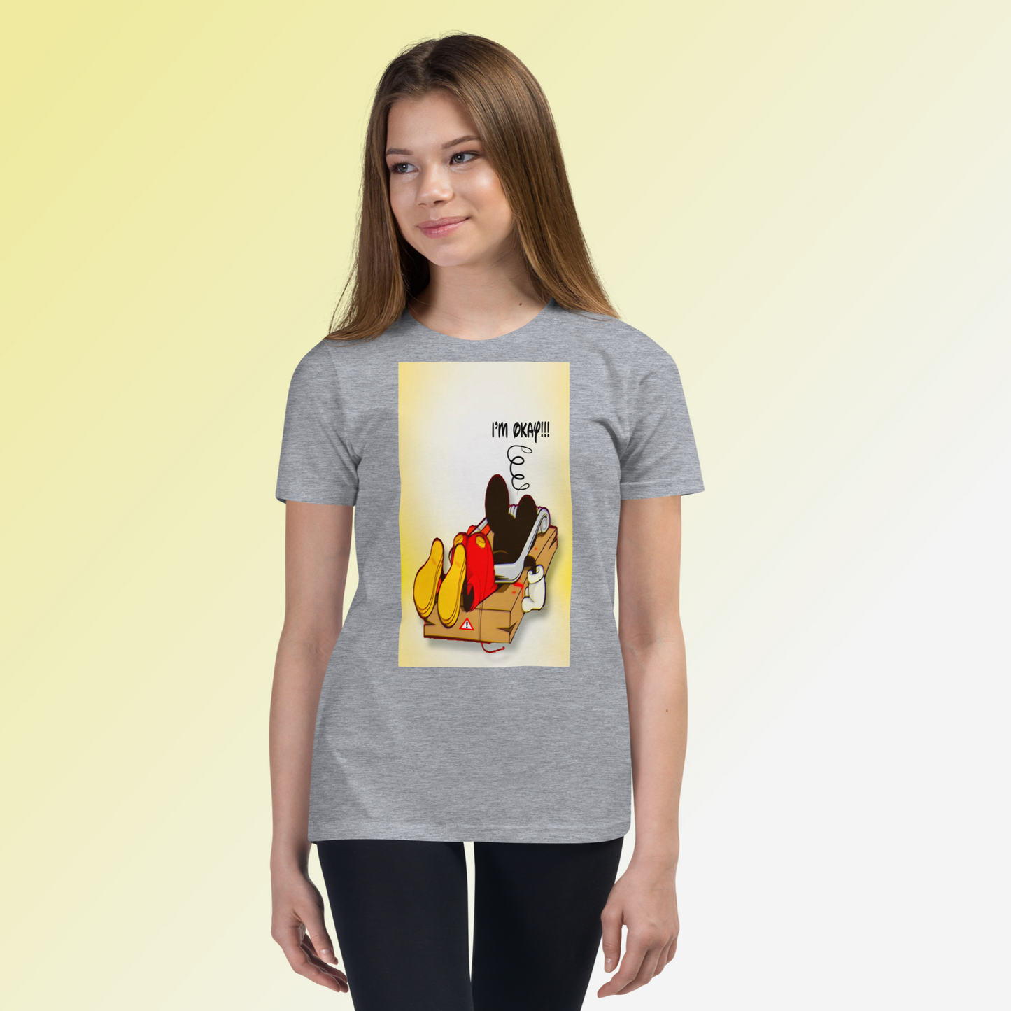 Designer Mickey-Mouse Youth Short Sleeve T-Shirt | Available in Multiple Colors | Design on Front & Back