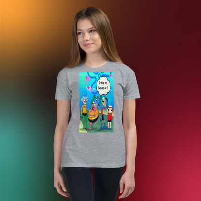 Designer Rick and Morty Youth Short Sleeve T-Shirt | Available in Multiple Colors | Design on Front & Back