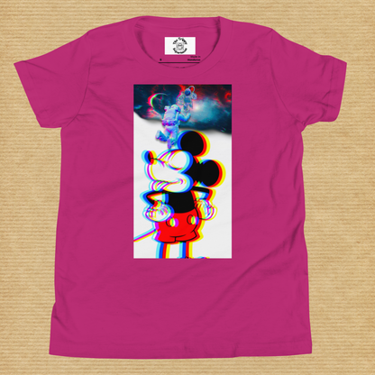 Designer Mickey-Mouse Youth Short Sleeve T-Shirt | Available in Multiple Colors  | Design on Front & Back