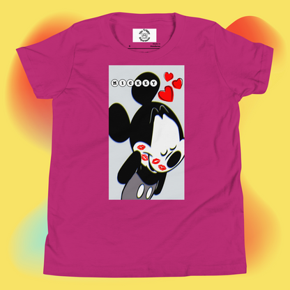 Designer Mickey-Mouse Youth Short Sleeve T-Shirt | Available in Multiple Colors | Design on Front & Back