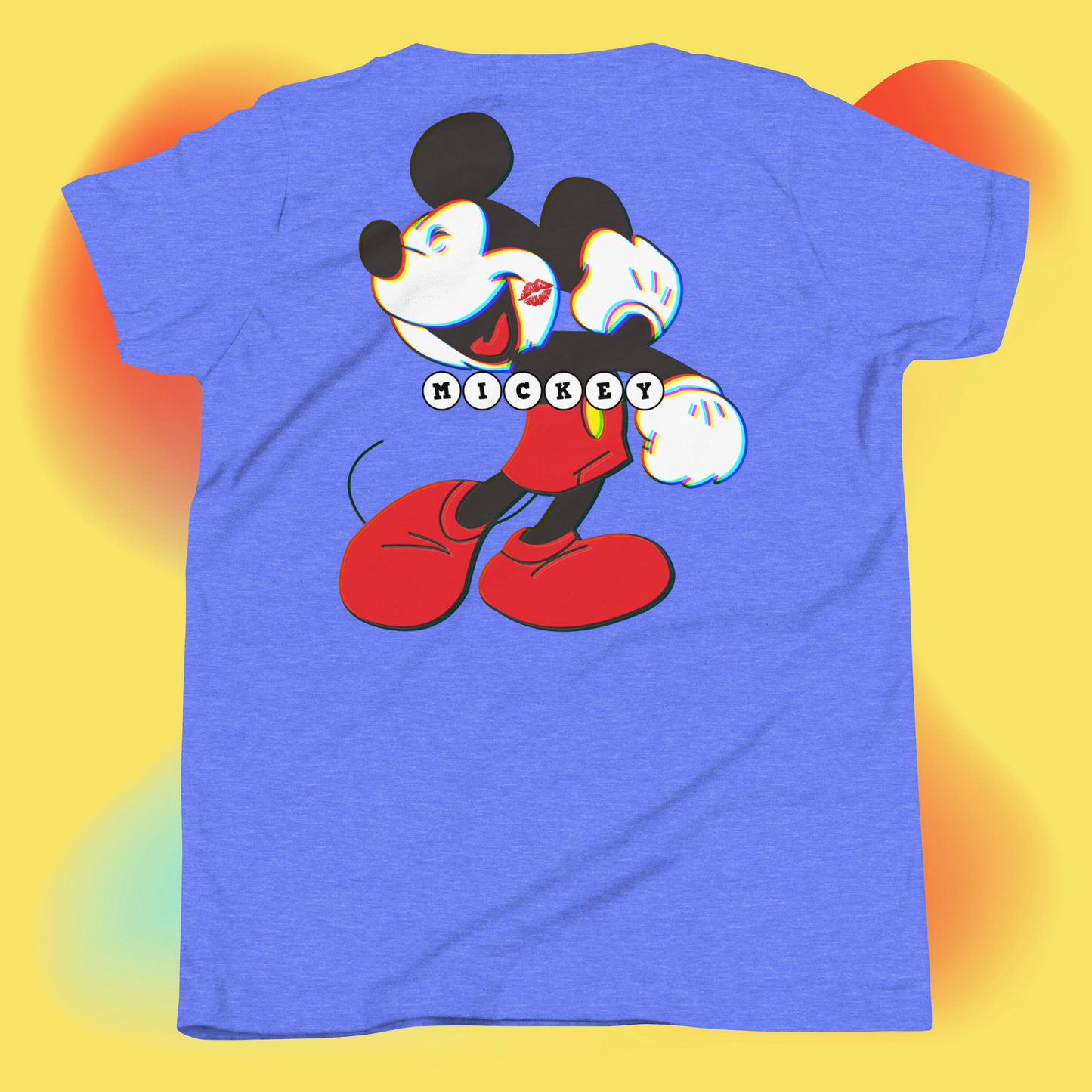 Designer Mickey-Mouse Youth Short Sleeve T-Shirt | Available in Multiple Colors | Design on Front & Back