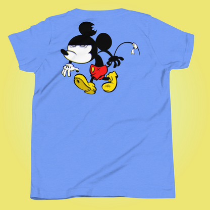 Designer Mickey-Mouse Youth Short Sleeve T-Shirt | Available in Multiple Colors | Design on Front & Back