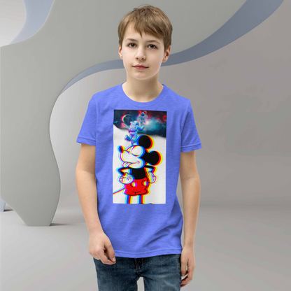 Designer Mickey-Mouse Youth Short Sleeve T-Shirt | Available in Multiple Colors  | Design on Front & Back