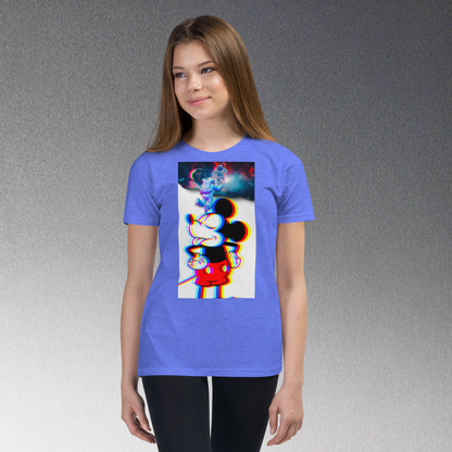 Designer Mickey-Mouse Youth Short Sleeve T-Shirt | Available in Multiple Colors  | Design on Front & Back