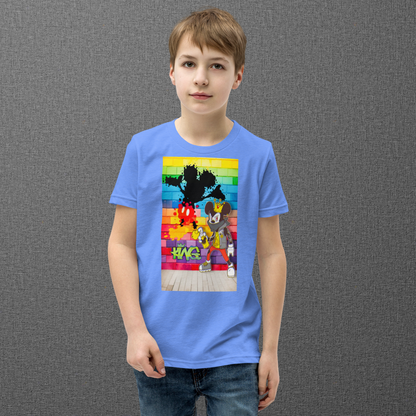 Designer Mickey-Mouse Youth Short Sleeve T-Shirt | Available in Multiple Colors | Design on Front & Back