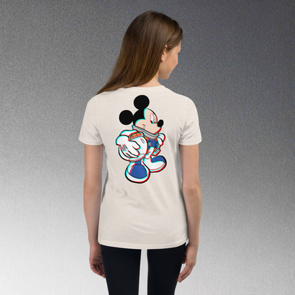 Designer Mickey-Mouse Youth Short Sleeve T-Shirt | Available in Multiple Colors  | Design on Front & Back