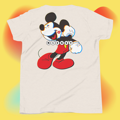 Designer Mickey-Mouse Youth Short Sleeve T-Shirt | Available in Multiple Colors | Design on Front & Back