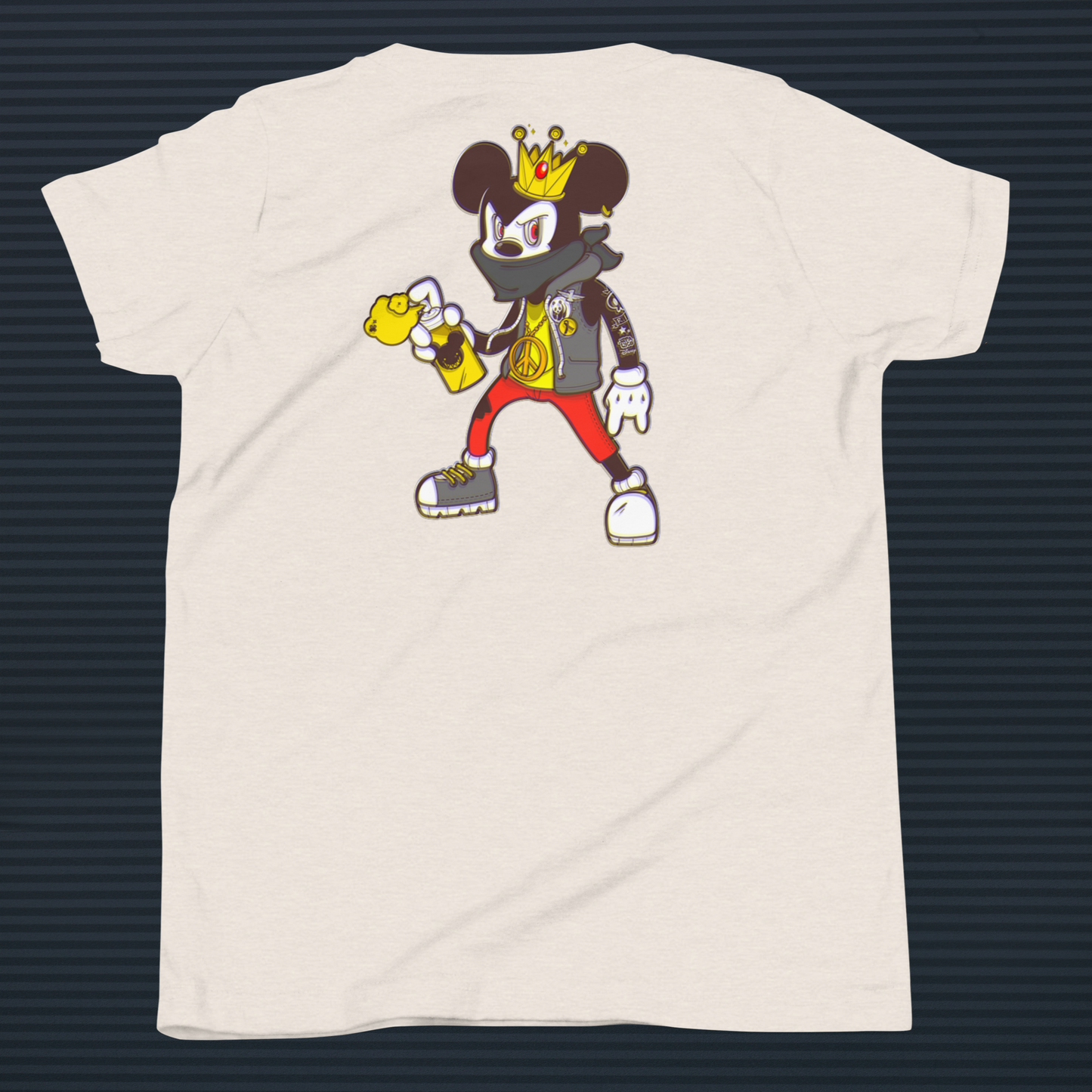 Designer Mickey-Mouse Youth Short Sleeve T-Shirt | Available in Multiple Colors | Design on Front & Back