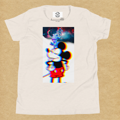 Designer Mickey-Mouse Youth Short Sleeve T-Shirt | Available in Multiple Colors  | Design on Front & Back