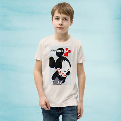 Designer Mickey-Mouse Youth Short Sleeve T-Shirt | Available in Multiple Colors | Design on Front & Back