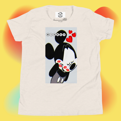 Designer Mickey-Mouse Youth Short Sleeve T-Shirt | Available in Multiple Colors | Design on Front & Back