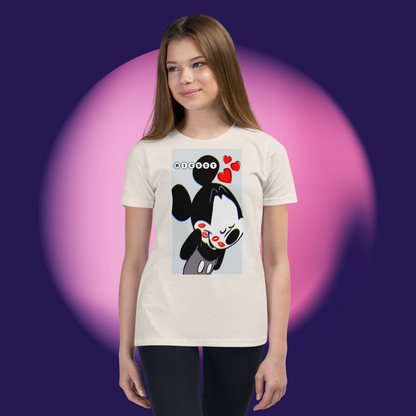 Designer Mickey-Mouse Youth Short Sleeve T-Shirt | Available in Multiple Colors | Design on Front & Back