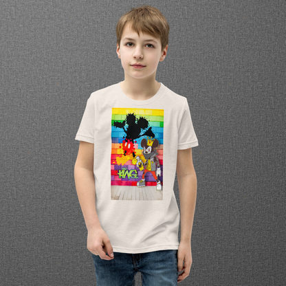 Designer Mickey-Mouse Youth Short Sleeve T-Shirt | Available in Multiple Colors | Design on Front & Back