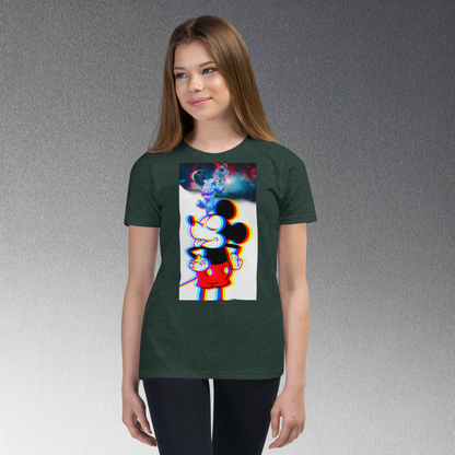 Designer Mickey-Mouse Youth Short Sleeve T-Shirt | Available in Multiple Colors  | Design on Front & Back