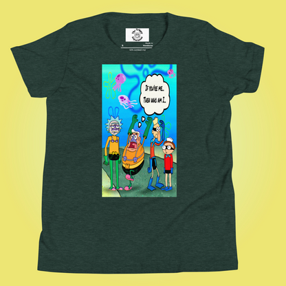 Designer Rick and Morty Youth Short Sleeve T-Shirt | Available in Multiple Colors | Design on Front & Back