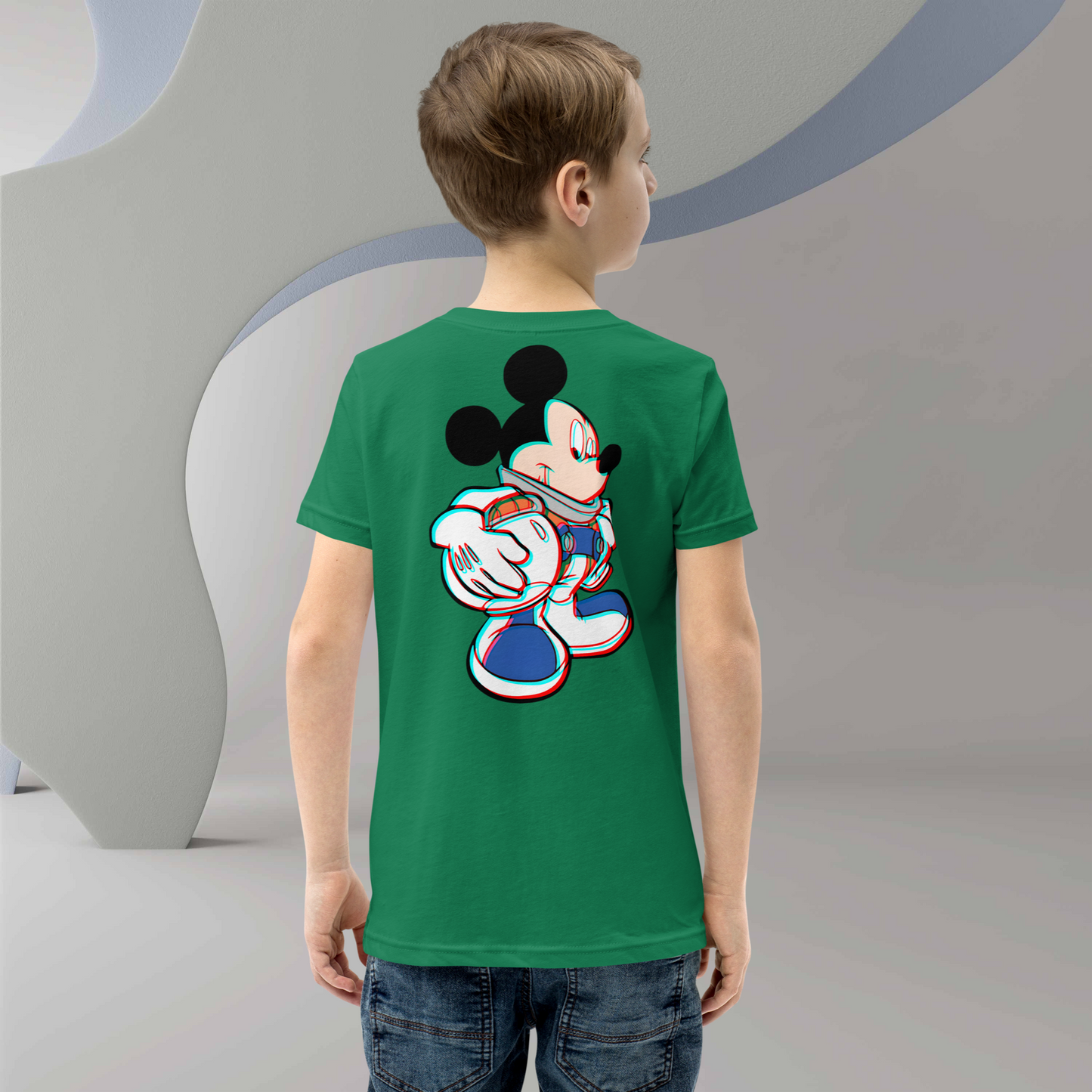 Designer Mickey-Mouse Youth Short Sleeve T-Shirt | Available in Multiple Colors  | Design on Front & Back