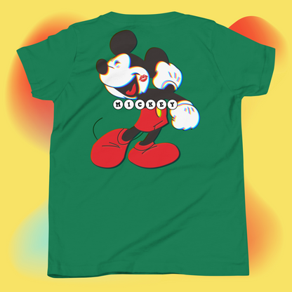 Designer Mickey-Mouse Youth Short Sleeve T-Shirt | Available in Multiple Colors | Design on Front & Back