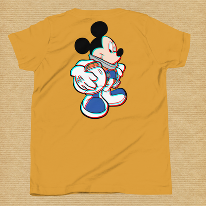 Designer Mickey-Mouse Youth Short Sleeve T-Shirt | Available in Multiple Colors  | Design on Front & Back