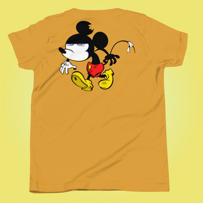 Designer Mickey-Mouse Youth Short Sleeve T-Shirt | Available in Multiple Colors | Design on Front & Back