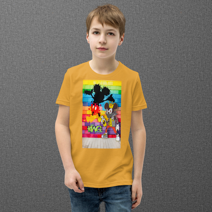 Designer Mickey-Mouse Youth Short Sleeve T-Shirt | Available in Multiple Colors | Design on Front & Back