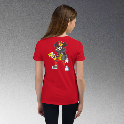 Designer Mickey-Mouse Youth Short Sleeve T-Shirt | Available in Multiple Colors | Design on Front & Back