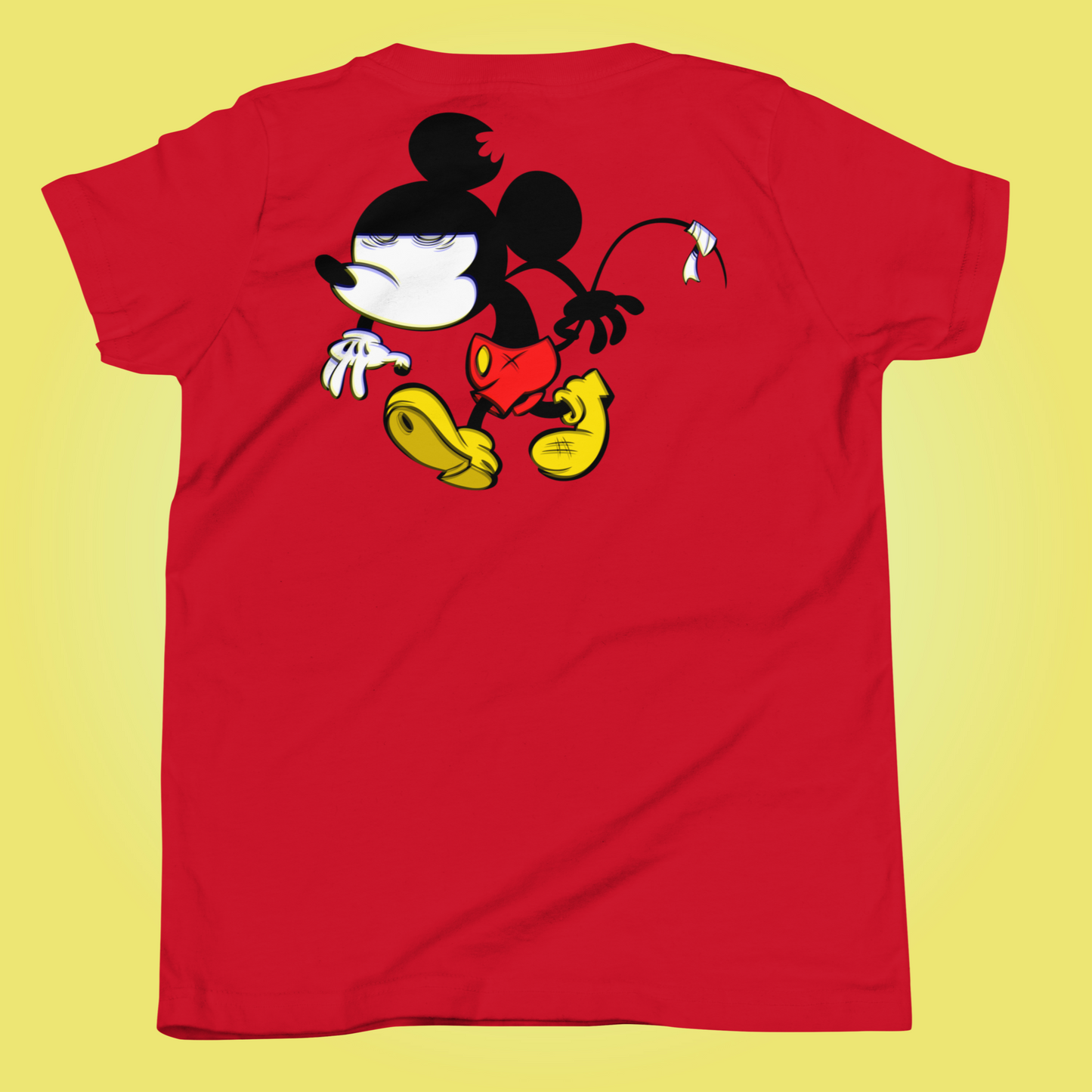 Designer Mickey-Mouse Youth Short Sleeve T-Shirt | Available in Multiple Colors | Design on Front & Back