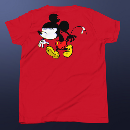 Designer Mickey-Mouse Youth Short Sleeve T-Shirt | Available in Multiple Colors | Design on Front & Back