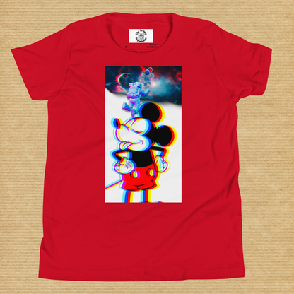 Designer Mickey-Mouse Youth Short Sleeve T-Shirt | Available in Multiple Colors  | Design on Front & Back