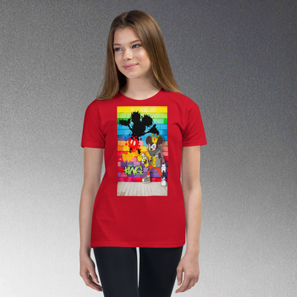 Designer Mickey-Mouse Youth Short Sleeve T-Shirt | Available in Multiple Colors | Design on Front & Back