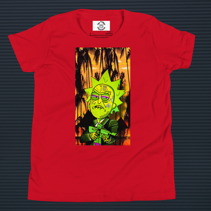 Designer Rick and Morty Youth Short Sleeve T-Shirt | Available in Multiple Colors | Design on Front & Back