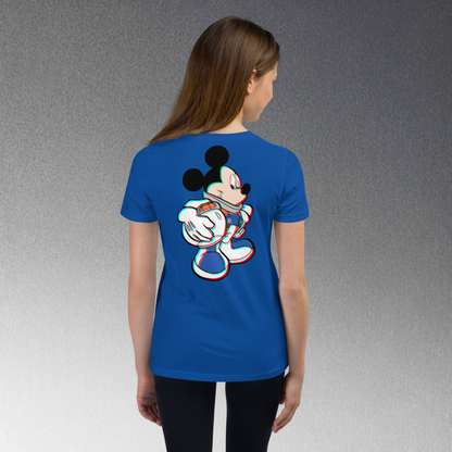 Designer Mickey-Mouse Youth Short Sleeve T-Shirt | Available in Multiple Colors  | Design on Front & Back