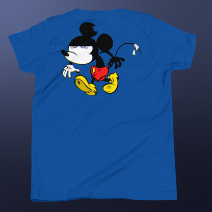 Designer Mickey-Mouse Youth Short Sleeve T-Shirt | Available in Multiple Colors | Design on Front & Back