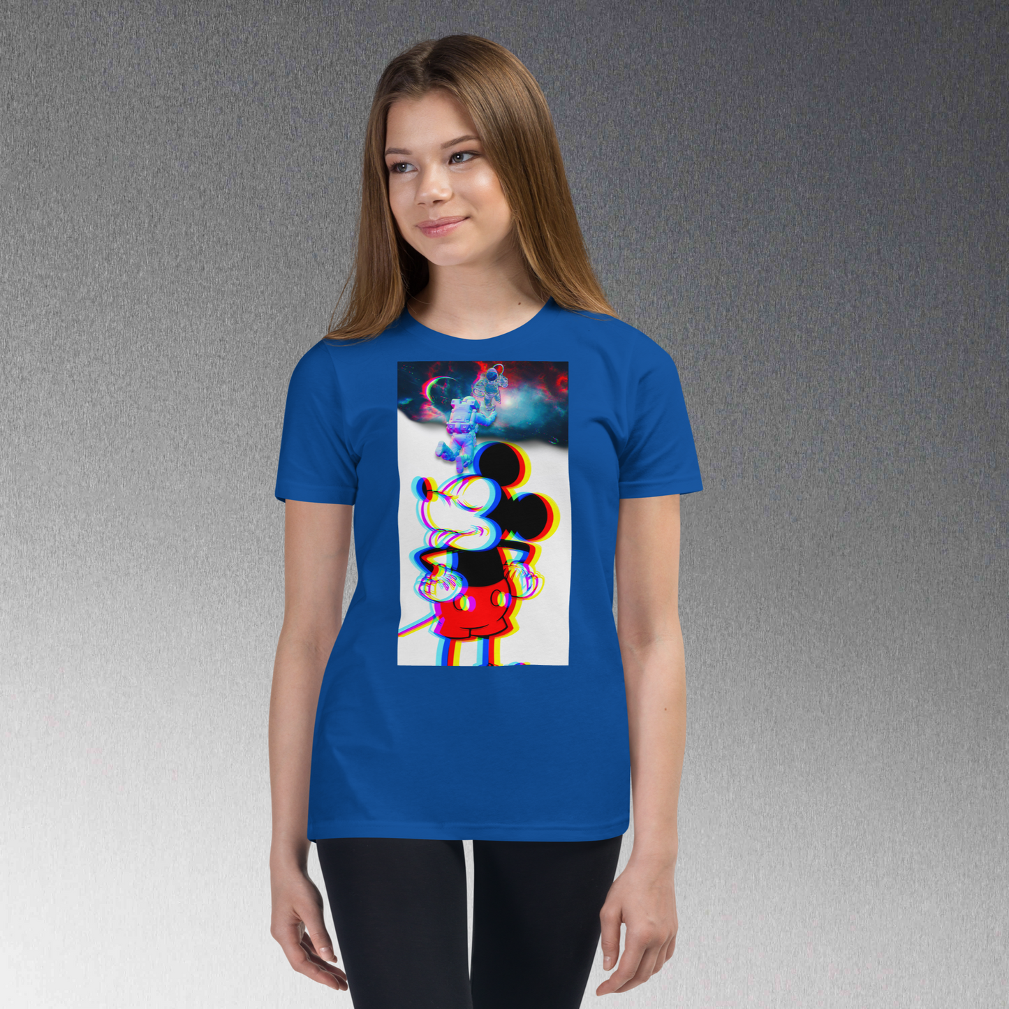 Designer Mickey-Mouse Youth Short Sleeve T-Shirt | Available in Multiple Colors  | Design on Front & Back