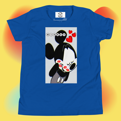 Designer Mickey-Mouse Youth Short Sleeve T-Shirt | Available in Multiple Colors | Design on Front & Back