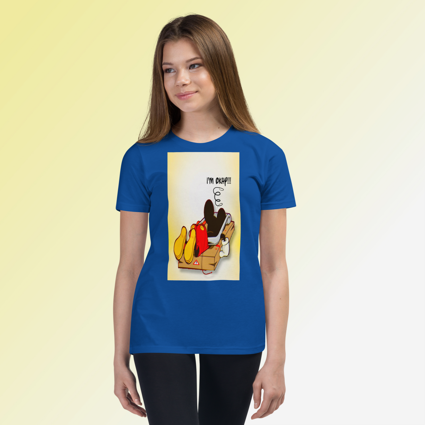 Designer Mickey-Mouse Youth Short Sleeve T-Shirt | Available in Multiple Colors | Design on Front & Back