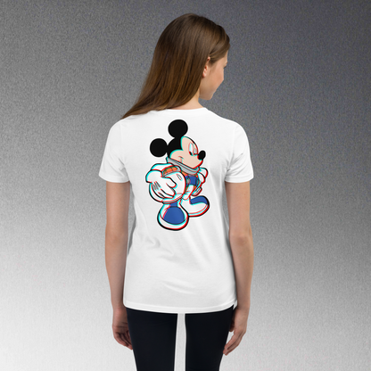 Designer Mickey-Mouse Youth Short Sleeve T-Shirt | Available in Multiple Colors  | Design on Front & Back