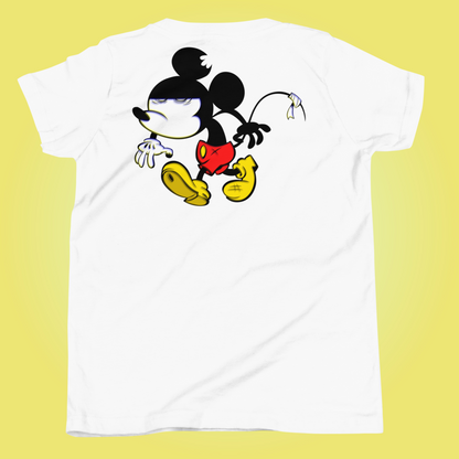 Designer Mickey-Mouse Youth Short Sleeve T-Shirt | Available in Multiple Colors | Design on Front & Back