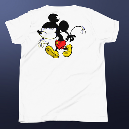 Designer Mickey-Mouse Youth Short Sleeve T-Shirt | Available in Multiple Colors | Design on Front & Back