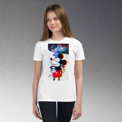 Designer Mickey-Mouse Youth Short Sleeve T-Shirt | Available in Multiple Colors  | Design on Front & Back