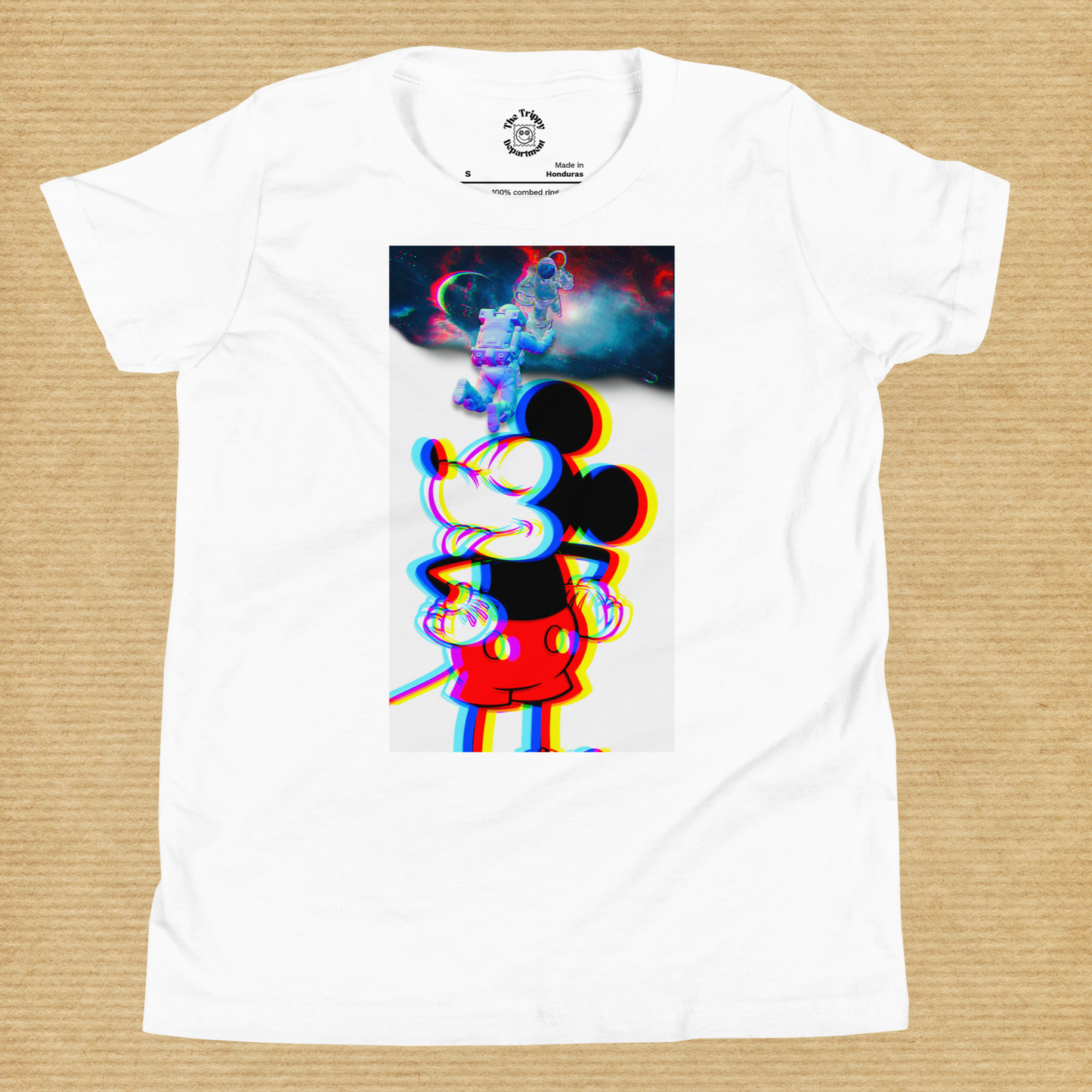 Designer Mickey-Mouse Youth Short Sleeve T-Shirt | Available in Multiple Colors  | Design on Front & Back