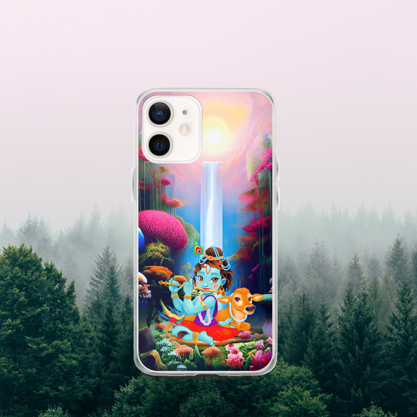 Krishna iPhone® Clear Case | Available for most iPhone® models | Wireless Charging Compatible