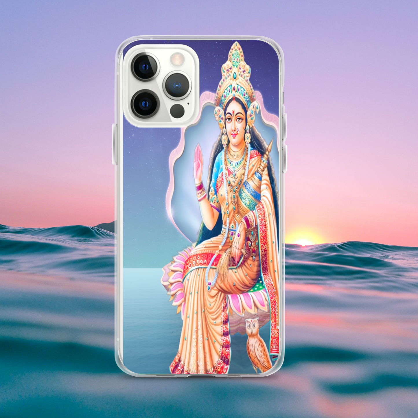 Lakshmi iPhone® Clear Case | Available for most iPhone® models | Wireless Charging Compatible