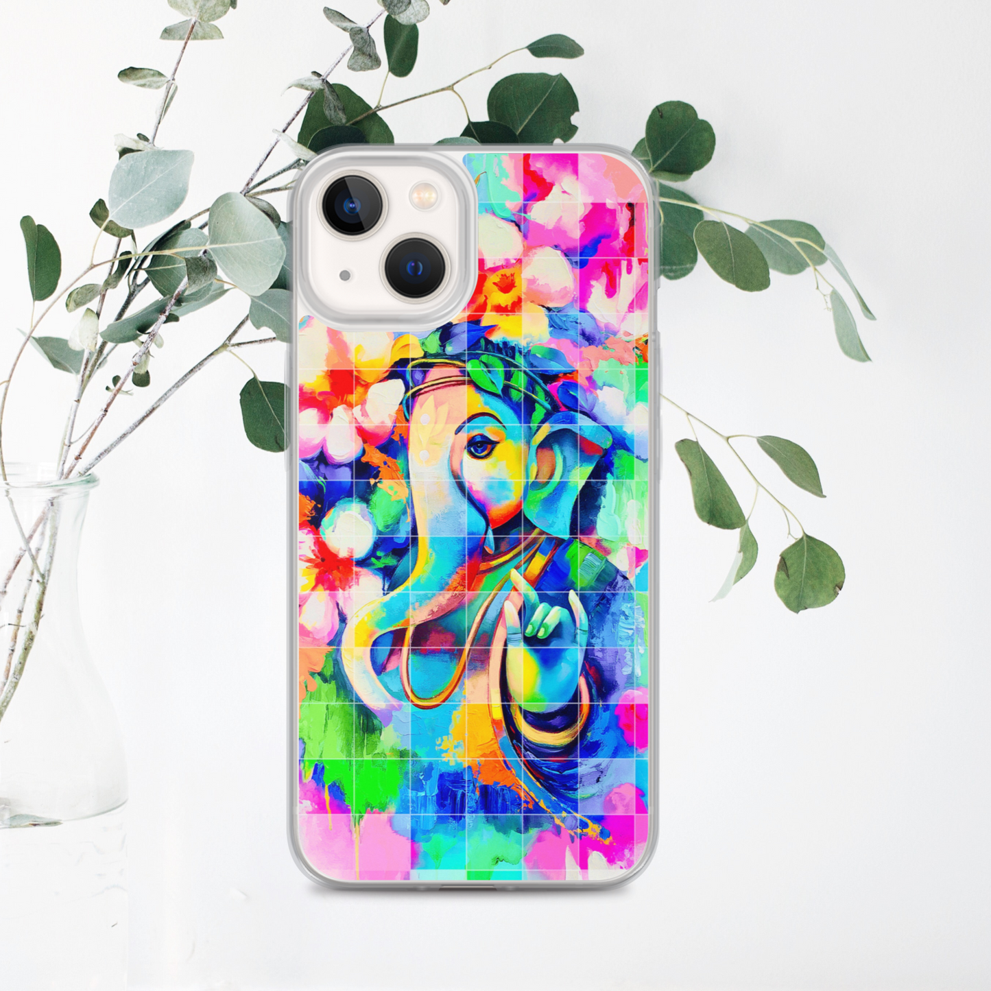 Ganesh iPhone® Clear Case | Available for most iPhone® models | Wireless Charging Compatible