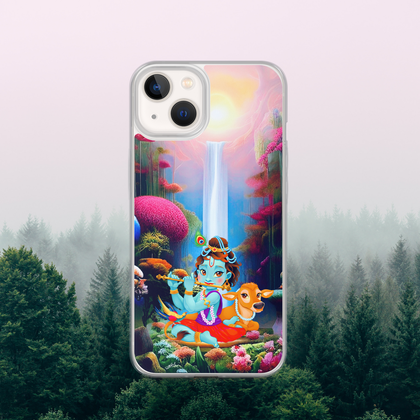 Krishna iPhone® Clear Case | Available for most iPhone® models | Wireless Charging Compatible