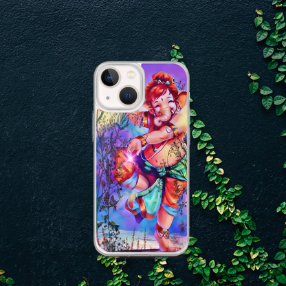 Ganesh Dancing iPhone® Clear Case | Available for most iPhone® models | Wireless Charging Compatible