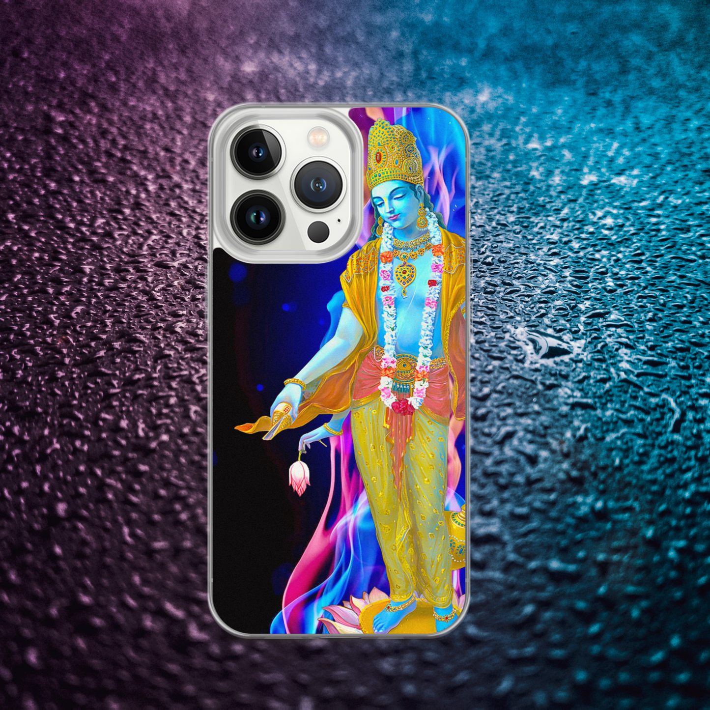 Vishnu iPhone® Clear Case | Available for most iPhone® models | Wireless Charging Compatible