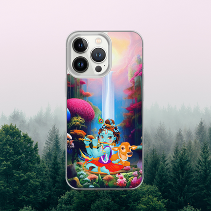 Krishna iPhone® Clear Case | Available for most iPhone® models | Wireless Charging Compatible