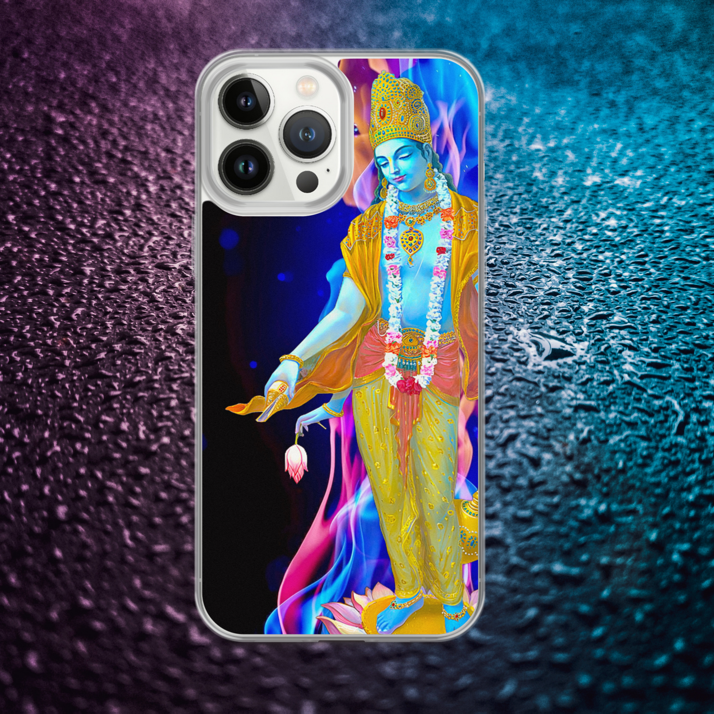 Vishnu iPhone® Clear Case | Available for most iPhone® models | Wireless Charging Compatible