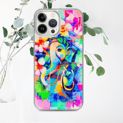 Ganesh iPhone® Clear Case | Available for most iPhone® models | Wireless Charging Compatible