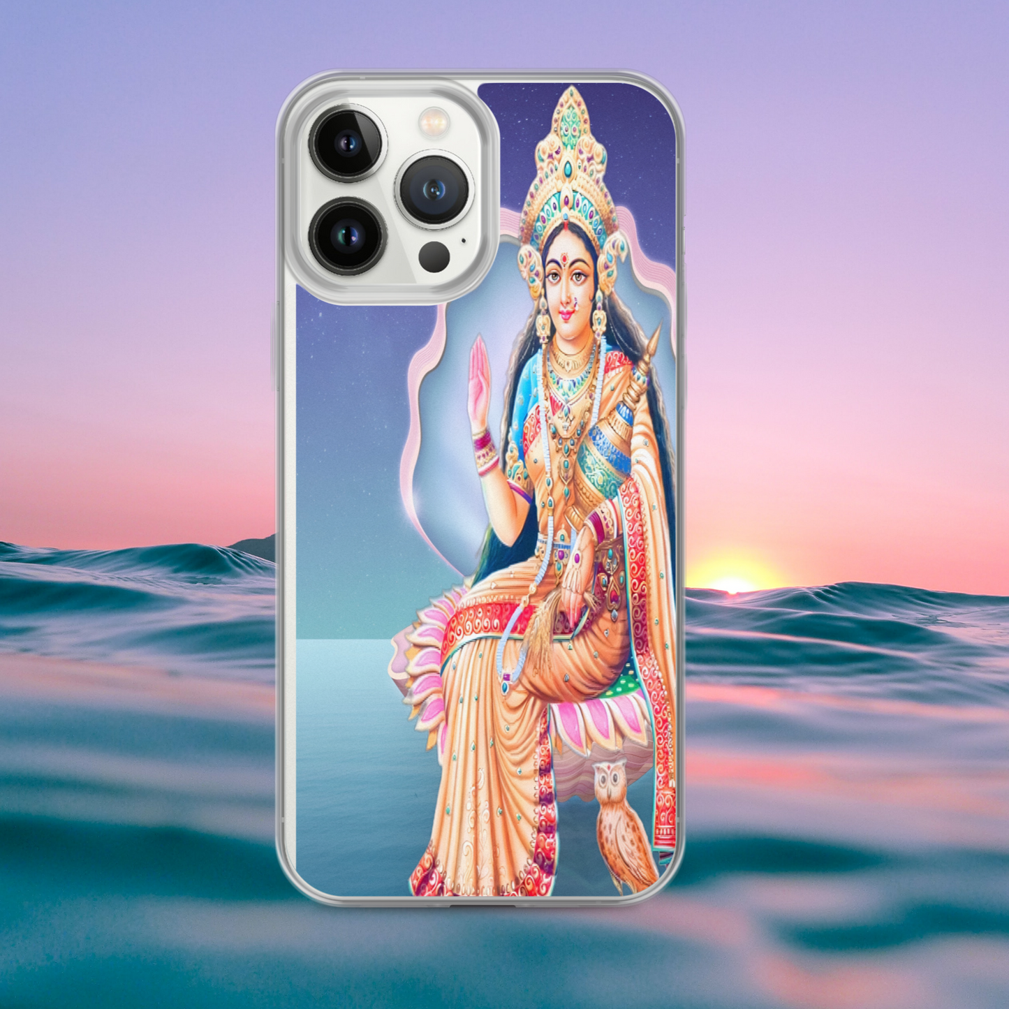 Lakshmi iPhone® Clear Case | Available for most iPhone® models | Wireless Charging Compatible